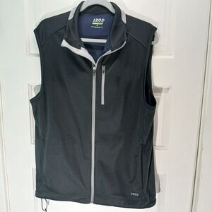 Izod Black and Gray Men's Vest